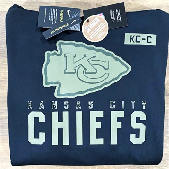 Nike Other - Nwt Sz LARGE 100% Nike 2020 Kansas City Chiefs Salute To Service Sideline hoodie